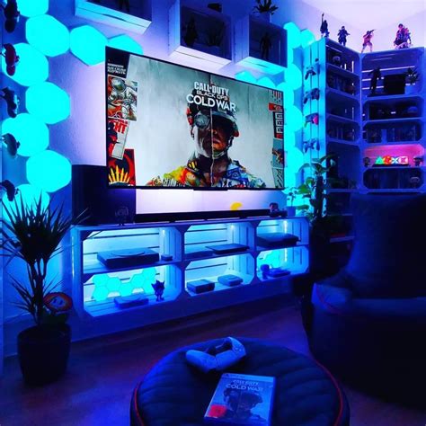 Best Gaming Entertainment Centers & TV Stand Setup Ideas | Gridfiti ...