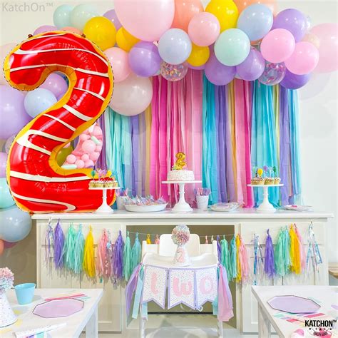Buy Big, Donut Number 2 Balloon - 40 Inch | 2 Balloon Number, Two Sweet ...