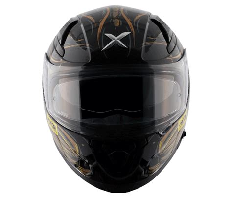 AXOR Apex Sea Devil Gloss Black Gold Helmet– Moto Central