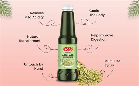 Variyali Sharbat Syrup for for Mocktails, Cocktails, Sharbats & Sodas ...