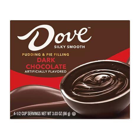 Dove Instant Pudding - Dark Chocolate - Shop Pudding & gelatin mix at H-E-B