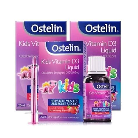【Ostelin婴幼儿维生素】Ostelin 儿童维生素D滴剂 20ml 草莓味 *3瓶【报价 价格 评测 怎么样】 -什么值得买