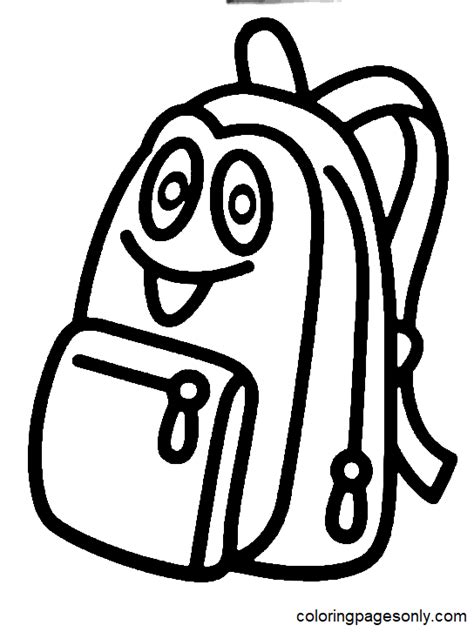 64 Free Printable Backpack Coloring Pages