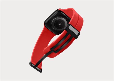 Simply Red Classic Fit Magnetic Deployant Clasp Apple Watch Band | Friday