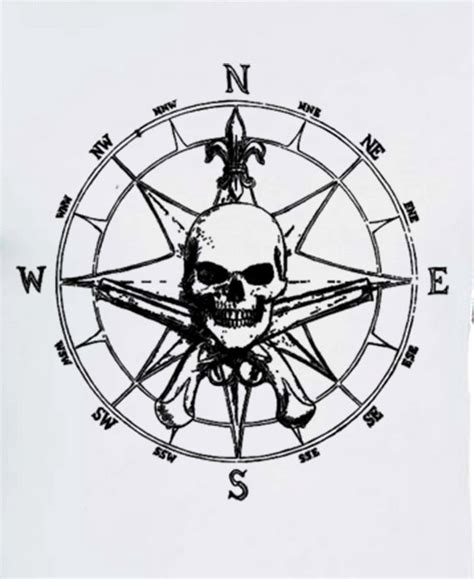 Image result for Pirate Compass Drawing