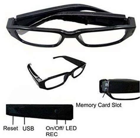 SrO Spy Camera Glasses, HD Video Audio Recording Spectacles Max 32GB ...