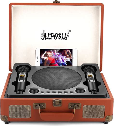 Karaoke Machine, ALPOWL Portable PA Speaker System | Ubuy India