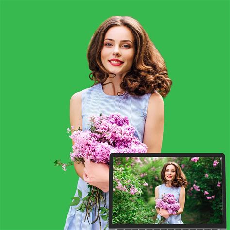 UTEBIT Green Screen 7x10FT/2x3M with 4 Backdrop Clips Portable Green ...