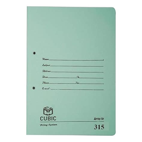 Cubic Fullscape Spring File – Model 315 | Pack of 6 Durable Multicolour ...