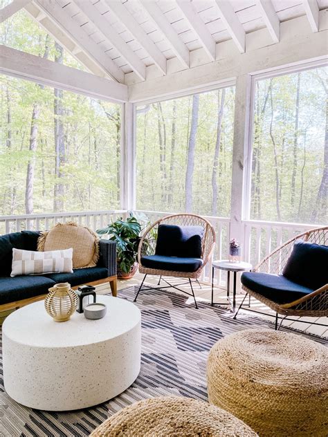Screened in Porch Reveal - Modern Patio Furniture