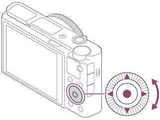 DSC-RX100M7A | Help Guide | Using the control wheel