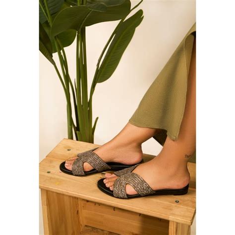 Buy Heel Your Sole Dazzle Embellished Flats-Black Online