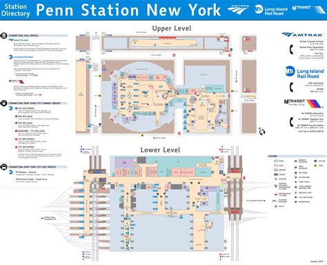 Penn Station Map Layout of Penn Station Destination 360 Newark Penn ...