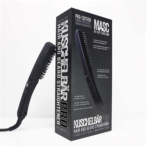 Buy KUSCHELBÄR - Pro Beard Straightener For Men - Heated Brush Combs ...