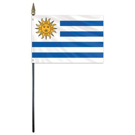 Global Flags Unlimited Uruguay Stick Flag 4"x6" E Gloss 203211 | Zoro
