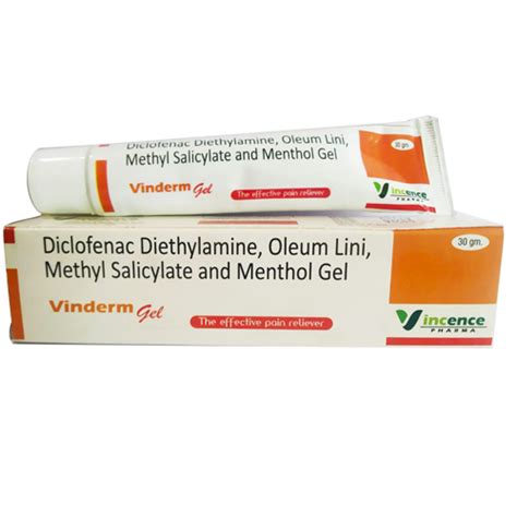 Diclofenac Diethylamine + Oleum Lini + Methyl Salicylate + Menthol Gel