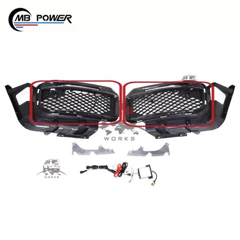 2019Y+ G-Class W464 W463A Fog Lights Cover with Led for Mercedes-Benz ...