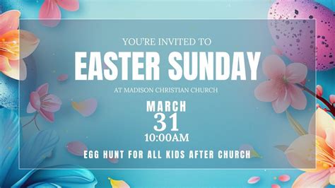 Easter Sunday at Madison Christian Church!, Madison Christian Church ...