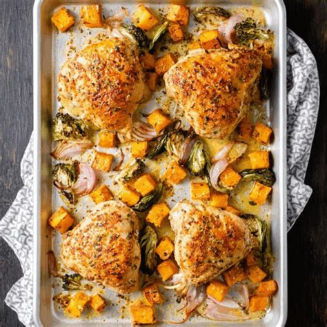 Maple Mustard Roasted Chicken Recipe: A Perfect Sheet Pan Dinner ...