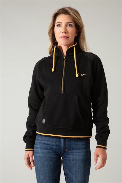 Malta Cropped Quarter Zip Sweatshirt - Womens Sweatshirt - Kimes Ranch ...