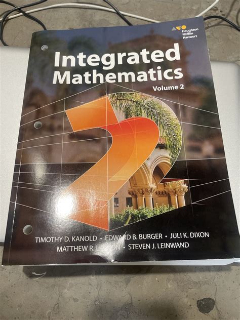 Integrated Mathematics 2- Volume 2- Kanold, Burger, Dixon, Larson ...