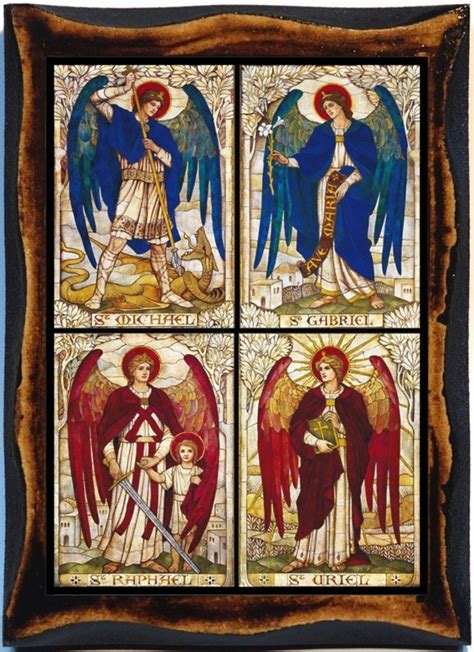 The Four Archangels Uriel, Gabriel, Raphael, and Michael Catholic Art ...