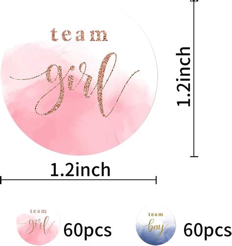 Buy 120 Counts Gender Reveal Stickers for Voting Games and Party ...