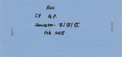 B.Sc. (Feb. 2018 ) C.E. Q.P. Semester I, II, - Bic ce q. se/messy- 70 ...