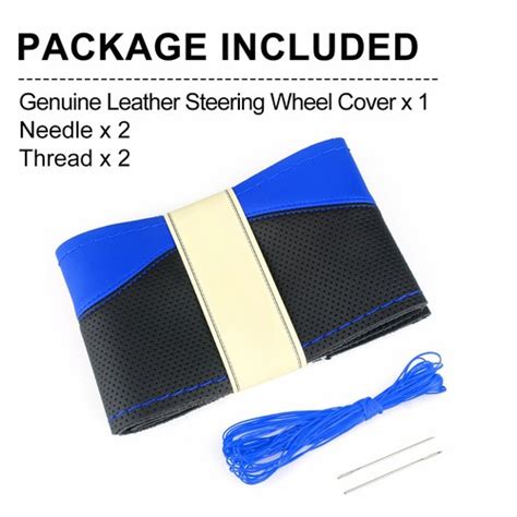 Universal Genuine Leather Car Steering Wheel Cover | Ubuy India