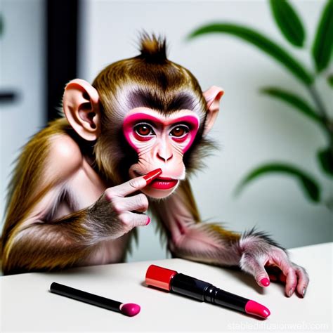 Monkey With Makeup