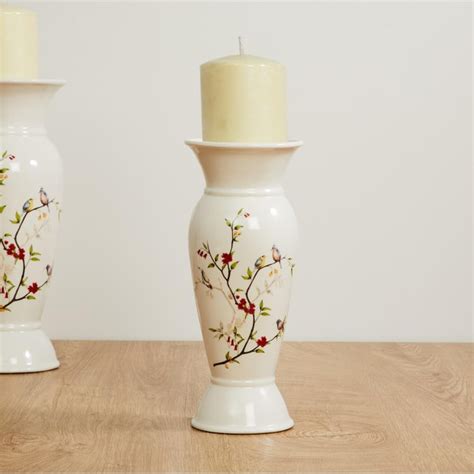 Buy Splendid Floral Decal Candle Holder from Home Centre at just INR 699.0