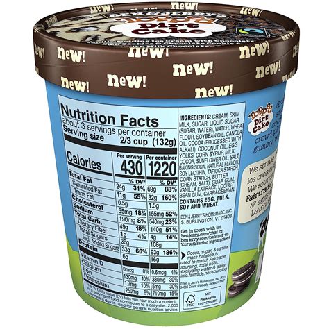 Buy Ben & Jerry's Ice Cream Dirt Cake Topped Non-GMO 15.2 oz Online at ...