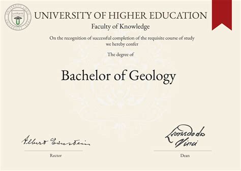 Bachelor of Geology B.Sc. Geology