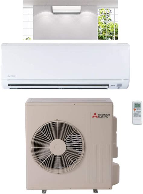 Buy Mitsubishi 12,000 BTU 1 Ton Cooling Heating - Ductless Mini Split ...