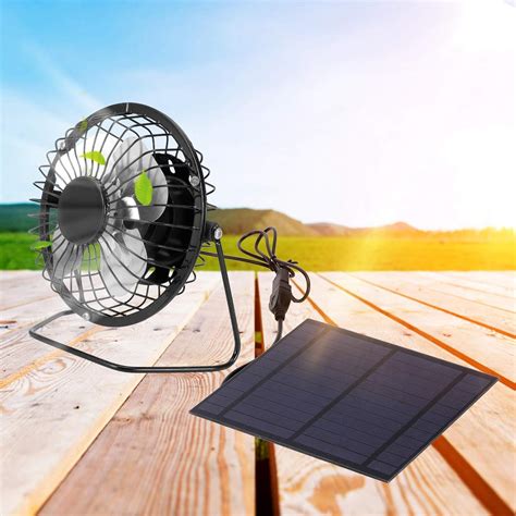 Yosoo Solar Powered Fan, 5W Cooling Fan with Mini Solar India | Ubuy