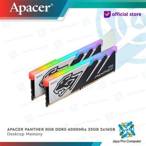 Promo Memory Apacer Panther RGB DDR5 PC48000 6000Mhz 32GB 2x16GB Ram ...