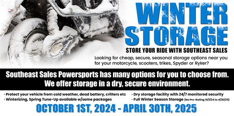 Winter Storage | Southeast Sales Powersports | Milwaukee Wisconsin