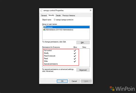Cannot Create File Xampp Control.ini 的图像结果