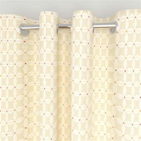 Buy Phoenix - Beige Jacquard Semi- Blackout Window Curtain - 135 x 160 ...
