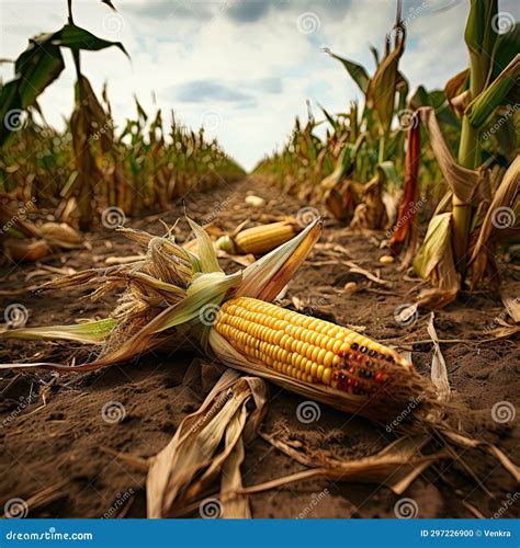 Corn Harvested from a Corn Field Stock Photo - Image of field, corn ...
