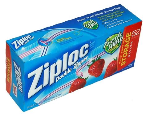 Buy Ziploc Double Zipper Gallon Storage Bags - 52 count by Ziploc ...