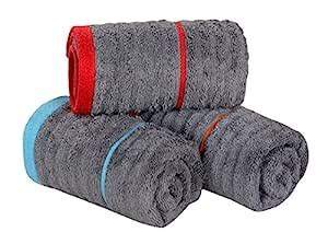 Akin Towel Zero Twist Cotton 40X60 cm, 650 GSM Hand Towel - 3 Piece ...