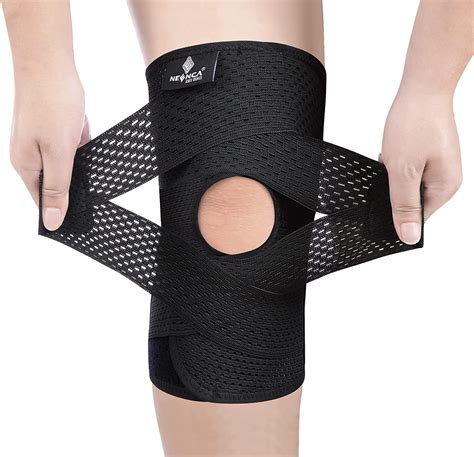 Knee Brace for Knee Pain, Compression Knee Support with Air Mesh Fabric, Adjustable Knee Wrap ...