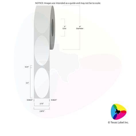 2.75" x 5.5" Blank Label Roll for Afinia L901/Afinia L901 Plus