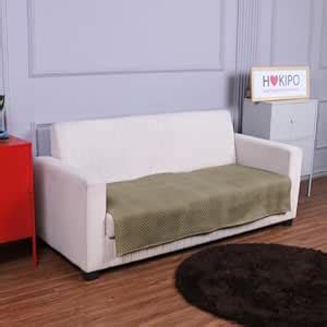 HOKIPO Polyester Quilted Sofa Cover Mats For 1/2/3 Seater Sofa And L ...