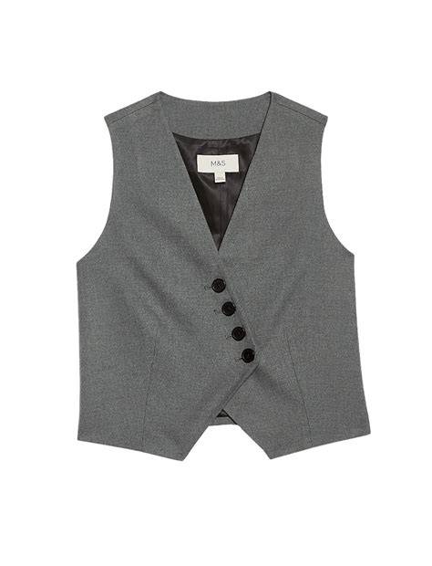 Buy Flannel Tailored Waistcoat at Marks & Spencer