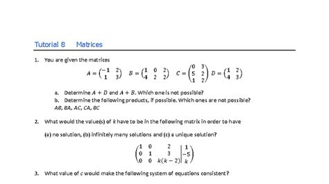 Image result for Matrices Tutorial Videos Download