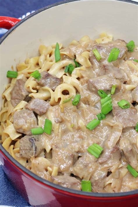 Creamy Beef Tips with Egg Noodles - Sweet Pea's Kitchen
