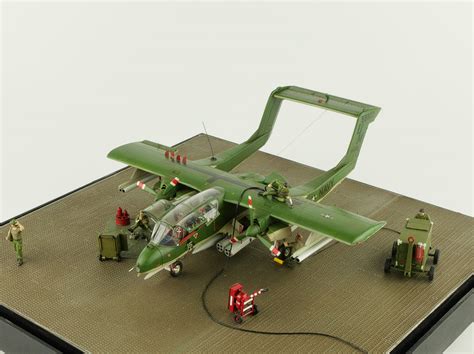 Plastic model of the OV-10A Bronco aircraft