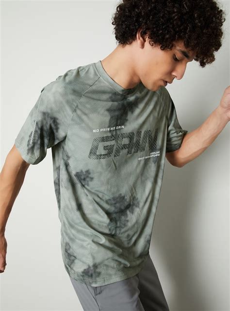 Buy Men Printed Athleisure T-shirt Online at just Rs. 799.0 ...